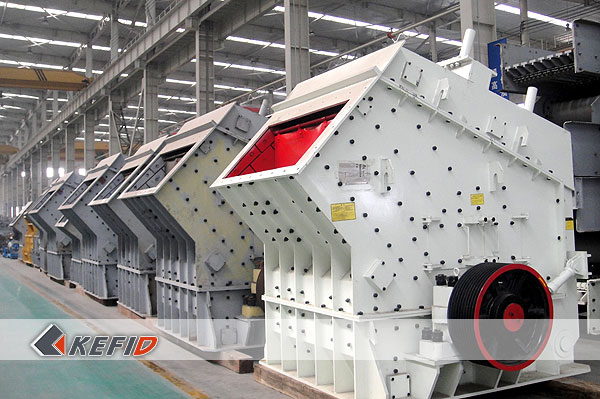 Kefid Machinery Co., Ltd. отправил одна роторная дробилка модель  PF1214 и 6 комплектов запчасти к Алмату, Казахстан.